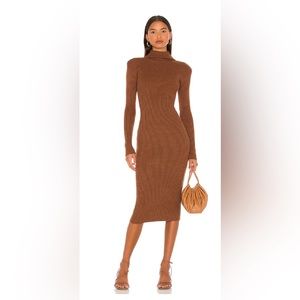 Astir dark caramel sweater dress size medium